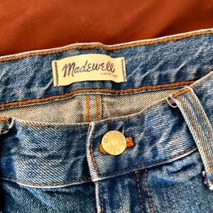 Madewell slouchy boyfriend jeans, 10" rise, sz 31, Rosewell wash. 27" inseam